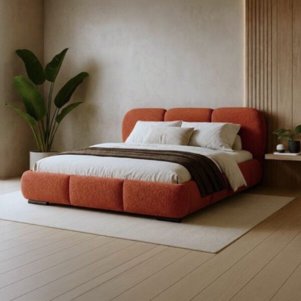 Upholstered storage bed
