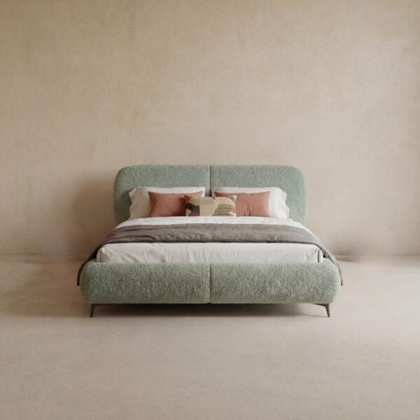 The Bed No. 2, CM-01, front view - handcrafted furniture by EWAcompany