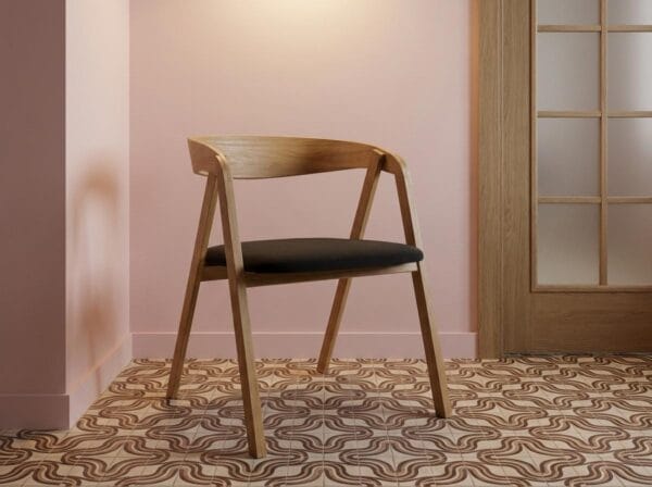 The Chair No. 1, Alder, front view - handcrafted furniture by EWAcompany