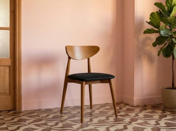 Handcrafted wooden dining chairs by EWAcompany