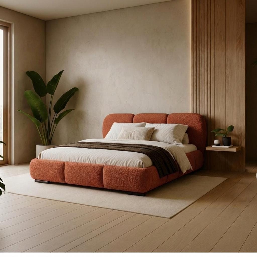 brunt orange bed