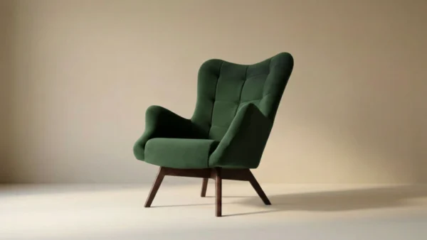Green fabric sample — EWAcompany upholstery