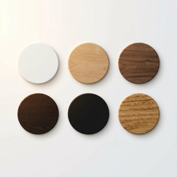 Wood Stain Sample · Beech Wood, Alder, front view - handcrafted furniture by EWAcompany