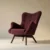 06. Upholstery: BURGUNDY Legs: Dark Beech