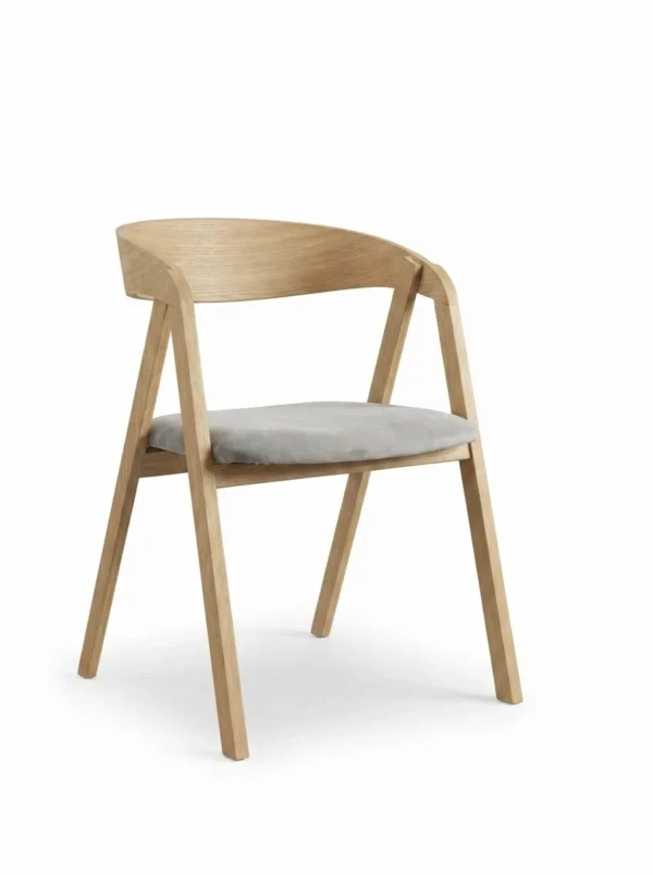 The Chair No. 1, Alder, upholstery detail - handcrafted furniture by EWAcompany