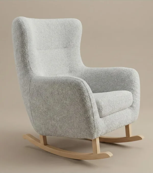 The Rocking Chair No. 5, Beech, front view - handcrafted furniture by EWAcompany