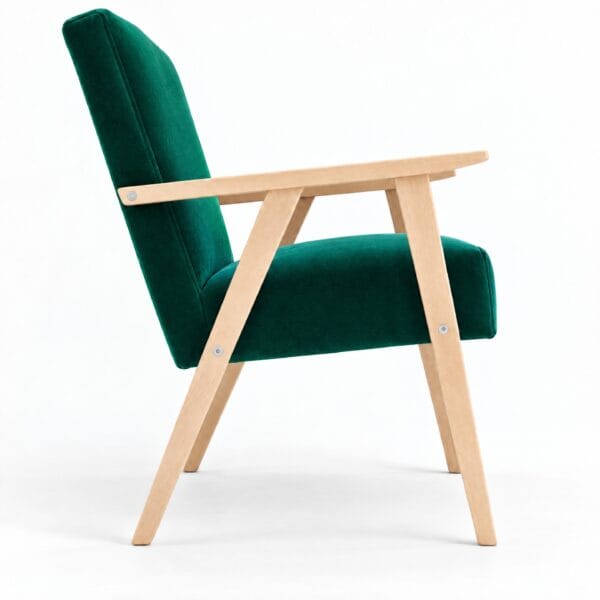 Mid-Century-Sessel aus Samt in Venus Velvet VV-2915