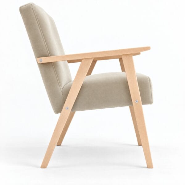Mid-Century-Sessel aus Samt in Venus Velvet VV-2928